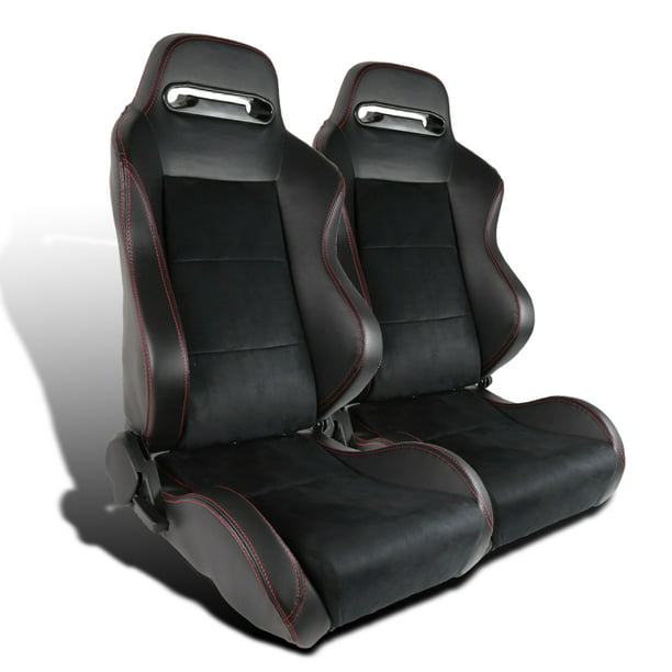 1 Pair Red PVC Leather Racing Seats FOR ALL Ford NEW **